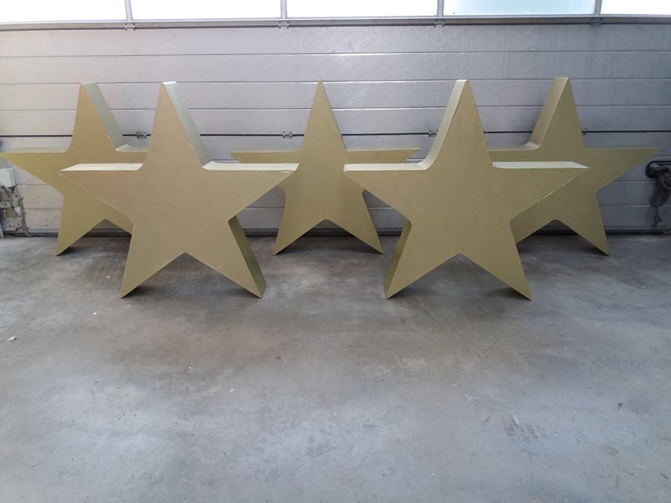 image of star in styrofoam, star, stars, Christmas star, Christmas stars, large Christmas star, XL Christmas star, XXL star, 5 stars, 3 stars, 4 stars, star in polystyrene, star in polystyrene, star in polystyrene, star in EPS, star in tempex, styrofoam cutting, styrofoam shapes, styrofoam object, contour cutting, styrofoam sculpting ,, setprop, filmprop, film attribute, prop, prop in styrofoam, stage prop, television prop, television plug, blowup, styrofoam blow up, blow up in decoration, styrofoam decoration, eyecacther, stage props, props, set construction, decoration, blow up for photo shoot