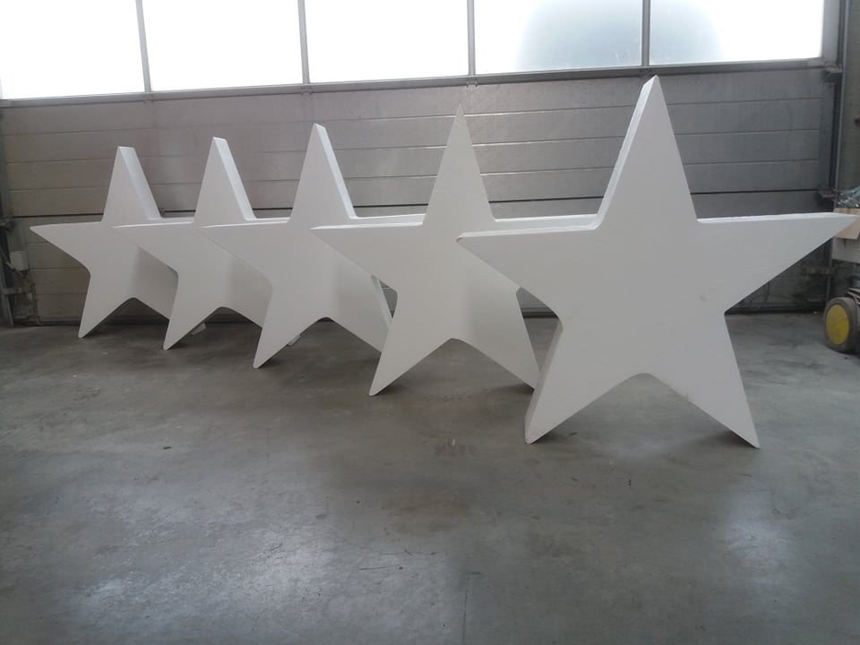 image of star in styrofoam, big star in styrofoam, star in eps, star in polystyrene, star in polystyrene, props, propmaking, theater supplies, set decoration, propsmaster, decor, custom props, customade props, propmaking, propbuilding